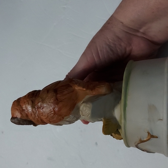 Owls Music Box Figurine 7.5 in Hx4inW.Multi,Pre-Owned.Plays Fine. - Picture 4 of 7